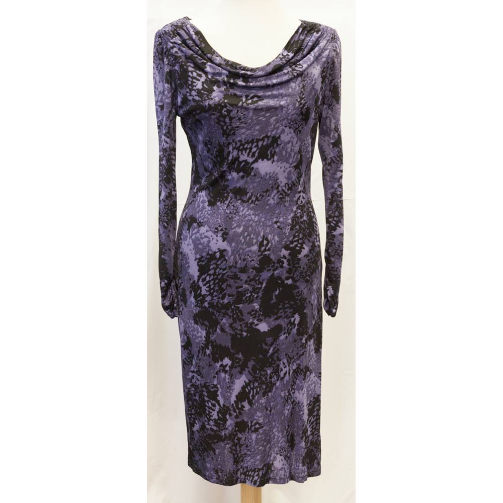 Purple Calf Length Dress